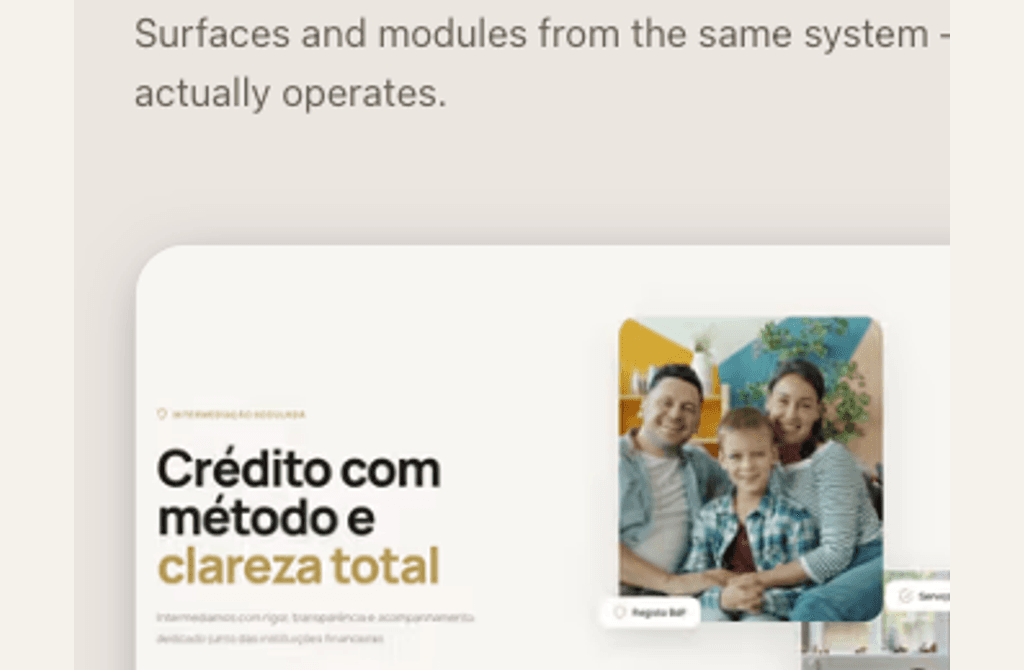 Up Prime Credit homepage — regulated hero with Simular Agora and Fale Connosco paths
